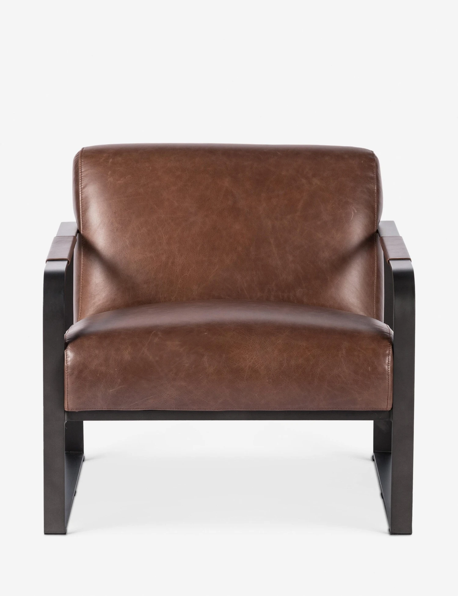 Schroeder Leather Accent Chair 1 Schroeder Leather Accent Chair