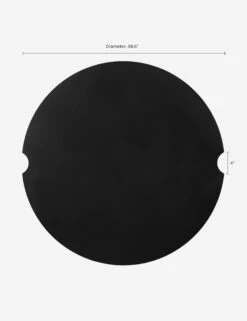 Benno Fire Bowl Lid -Home Furni Shop 137 BK Eldora Round 42 Metal Lid DIMS