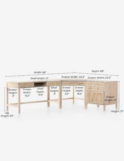 Margot Modular Desk With Filing Cabinet -Home Furni Shop 230207 001 prm 1 1
