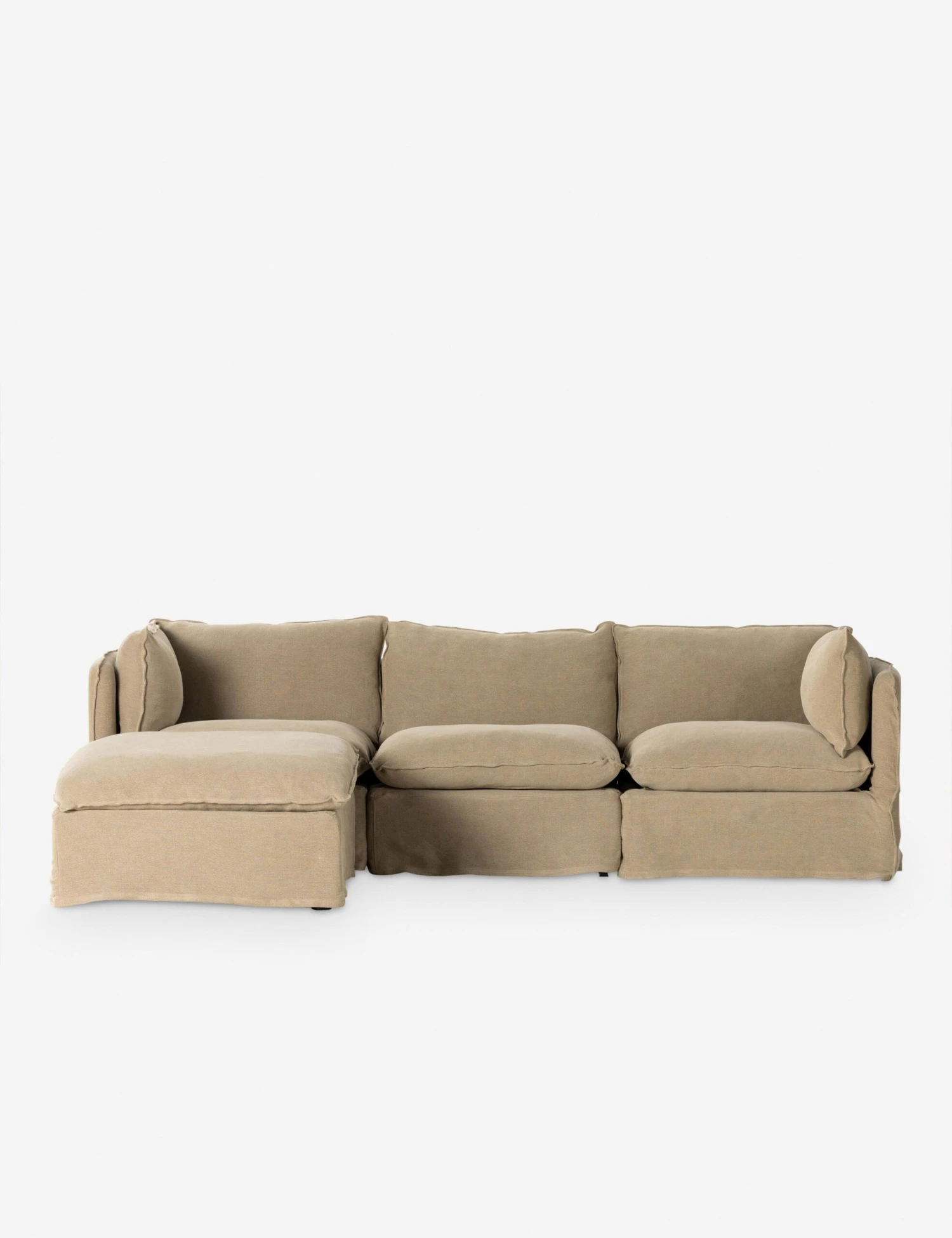 Costello Slipcover Sofa With Ottoman 1 Costello Slipcover Sofa With Ottoman