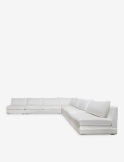 Winona Armless Corner Sectional Sofa -Home Furni Shop 34 WinonaArmless5PieceCornerSectional WhitePerformance 12839 2