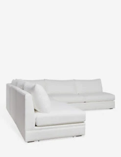 Winona Armless Corner Sectional Sofa -Home Furni Shop 35 WinonaArmless3PieceCornerSectional WhitePerformance 12865