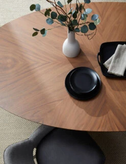 Beth Oval Dining Table, Brown -Home Furni Shop 38666WAL KIT 08 LF