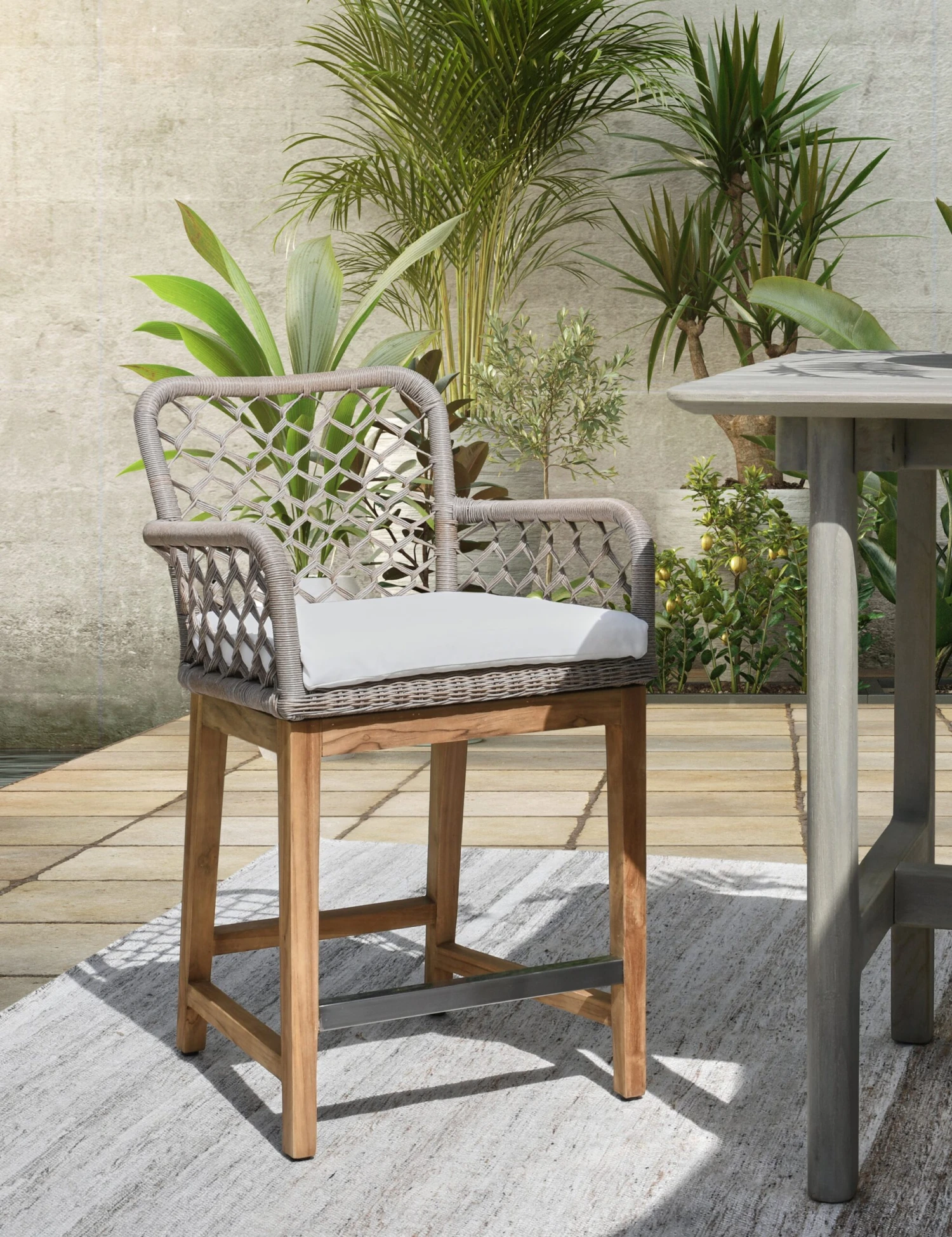 Katina Indoor / Outdoor Counter Stool 2 Katina Indoor / Outdoor Counter Stool - Image 2