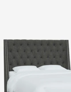 Admina Headboard -Home Furni Shop AdminaHeadboard CharcoalLinen 120NB SVZMCHR