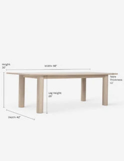 Arc Dining Table By Sun At Six -Home Furni Shop Arc629 110736 Nude 02 dim DIMS