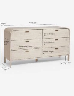 Brooke 6-Drawer Dresser -Home Furni Shop Arch6 DrawerDresser 0580 359382f5 e469 413a 9032 27f1080e612c