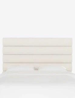 Bailee Headboard -Home Furni Shop BaileeHeadboard SnowVelvet CHB0150TTNSNW 1