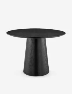 Barra Round Dining Table -Home Furni Shop BarraRoundDiningTable Black 38656BLK KIT 03