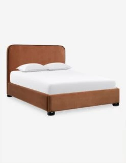 Bishop Platform Bed -Home Furni Shop BishopPlatformBedRustVelvet Queen L04715132046 Product