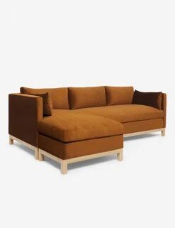 Hollingworth Sectional Sofa By Ginny Macdonald -Home Furni Shop Hollingsworth Sectional Velvet Cognac 2 LAF