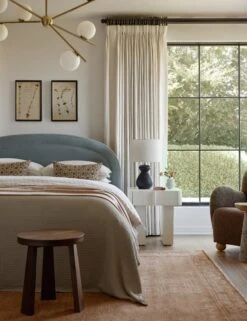 Elio Stool 19 Elio Stool -Home Furni Shop Lulu and Georgia Bedroom1 Evergreen 0262 LIFESTYLE Site Crop Lifestyle