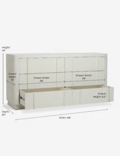 Merrit Dresser By Sarah Sherman Samuel -Home Furni Shop MerritDresser Ivory 3427 1