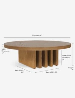 Pentwater Round Coffee Table By Sarah Sherman Samuel -Home Furni Shop PentwaterCoffeeTable Natural 3897