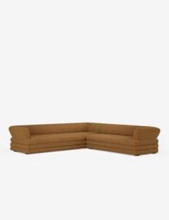 Babs Corner Sectional Sofa By Sarah Sherman Samuel -Home Furni Shop SSSStackedSectional GingerMiniCorduroy 2