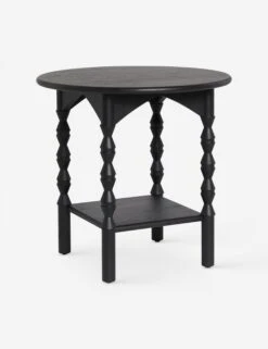 Topia Round Side Table By Ginny Macdonald -Home Furni Shop TopiaRoundSideTablebyGinnyMacdonald Black A06565111