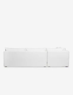 Winona Armless Sectional Sofa -Home Furni Shop WinonaArmless3PieceChaiseSectionalLAF WhitePerformance 12852