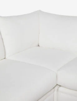 Winona Armless Sectional Sofa -Home Furni Shop WinonaArmless3PieceChaiseSectionalLAF WhitePerformance 12860