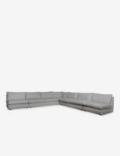 Winona Armless Corner Sectional Sofa -Home Furni Shop WinonaArmless5PieceCornerSectional KleinSilver 12845 SITECROP