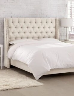 Admina Bed 30 Admina Bed -Home Furni Shop admina linen tufted bed talc 3 1