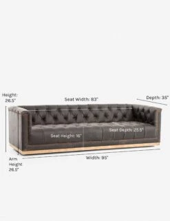 Afia Leather Sofa, Distressed Black -Home Furni Shop afia leather sofa distressed black