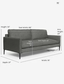 Allisen Sofa -Home Furni Shop allisen sofa charcoal 76