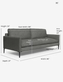 Allisen Sofa -Home Furni Shop allisen sofa charcoal 96