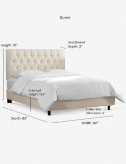 Amarise Bed 36 Amarise Bed -Home Furni Shop amarise bed talc queen