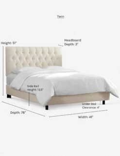 Amarise Bed 34 Amarise Bed -Home Furni Shop amarise bed talc twin