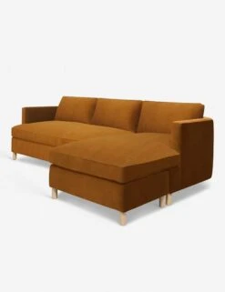 Belmont Sectional Sofa By Ginny Macdonald -Home Furni Shop belmont sectional velvet cognac 3 rtf 1 a75ae555 4fa3 459f 9412 fb6406537a75
