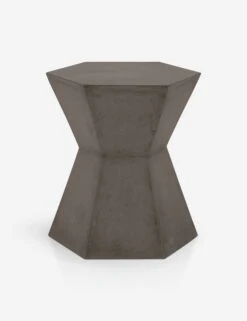 Kai Indoor/Outdoor Side Table -Home Furni Shop bento accent table slate grey concrete dark 1 01