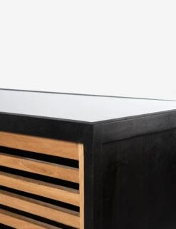 Blythe Media Console -Home Furni Shop blythe media console black and oak 1