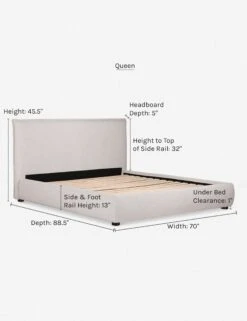 Cambria Platform Bed -Home Furni Shop cambria queen dims