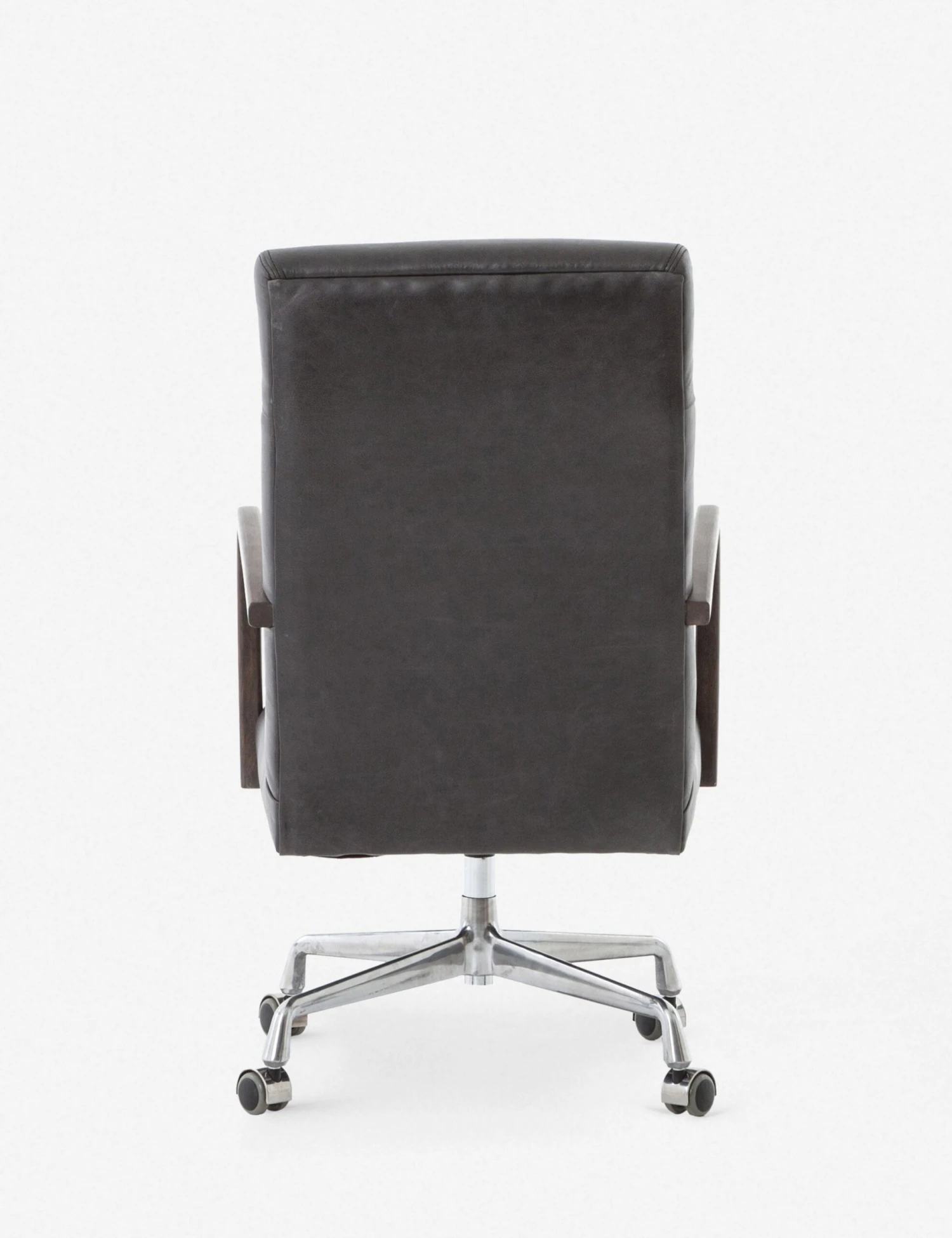 Camden Leather Office Chair, Ebony 5 Camden Leather Office Chair, Ebony - Image 5