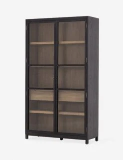 Carly Curio Cabinet -Home Furni Shop carly cabinet black
