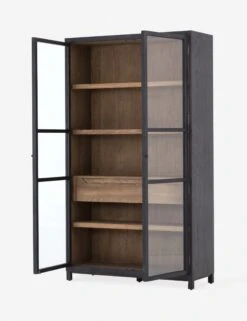 Carly Curio Cabinet -Home Furni Shop carly cabinet black 4