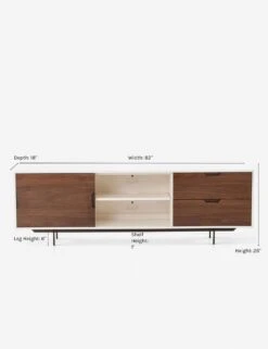 Cordelle Media Console -Home Furni Shop cordelle media console grayback 1