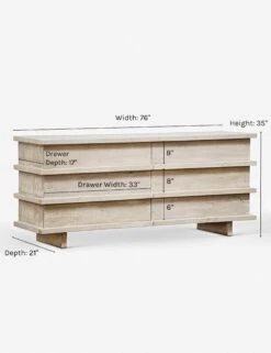 Corliss 6-Drawer Dresser, White Wash -Home Furni Shop corliss 6 drawer dresser white wash