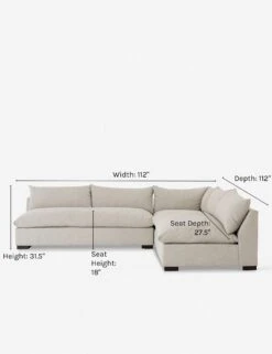 Decima Sectional Sofa -Home Furni Shop decima corner sectional sofa oatmeal