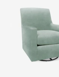 Ellia Glider Chair -Home Furni Shop ellia velvet glider light blue 3 1