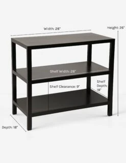 Emmeline Nightstand -Home Furni Shop emmeline hand rubbed black