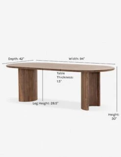 Gilda Oval Dining Table -Home Furni Shop gilda oval dining table d1234588 75ff 4eb2 8d6b 4fc40b2aa683
