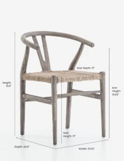 Gradie Indoor / Outdoor Dining Chair 31 Gradie Indoor / Outdoor Dining Chair -Home Furni Shop gradiegraydimensions 1