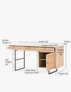 Hannah Desk -Home Furni Shop hannah desk natural