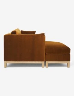 Hollingworth Sectional Sofa By Ginny Macdonald -Home Furni Shop hollingsworth sectional velvet cognac 3