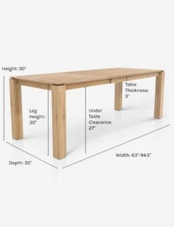 Kaiza Extendable Dining Table -Home Furni Shop kaiza extendable dining table 2