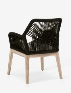London Indoor / Outdoor Dining Arm Chair -Home Furni Shop loom outdoor arm chair black gray teak 1 04