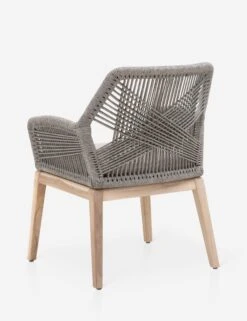London Indoor / Outdoor Dining Arm Chair -Home Furni Shop loom outdoor arm chair platinum gray teak 1 04