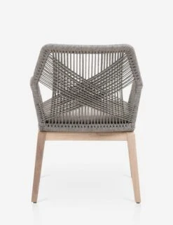 London Indoor / Outdoor Dining Arm Chair -Home Furni Shop loom outdoor arm chair platinum gray teak 1 05