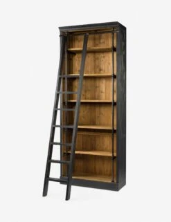 Mallory Bookcase With Ladder 9 Mallory Bookcase With Ladder -Home Furni Shop mallory bookcase with ladder black